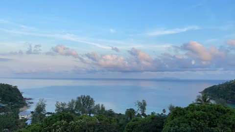 CLOUDS passing over the ocean