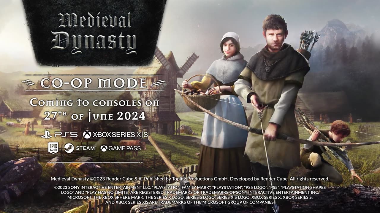 Medieval Dynasty The Console Co-Op Mode Update Launch Trailer