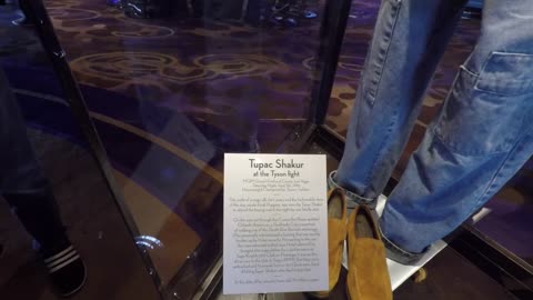 Famous musicians artifacts displayed at the Hard Rock Hotel in Las Vegas.