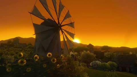Sunrise under the windmill, do you like it?