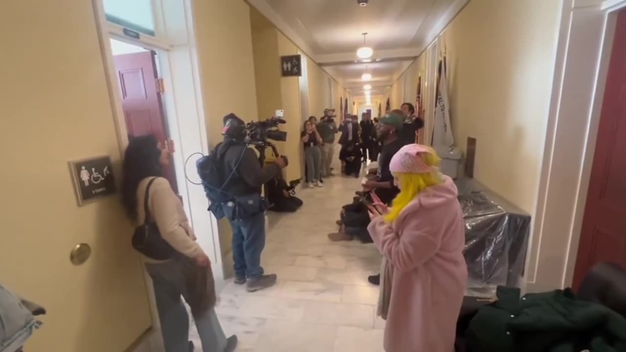 The Libs are occupying the women’s bathroom at the U.S. Capitol