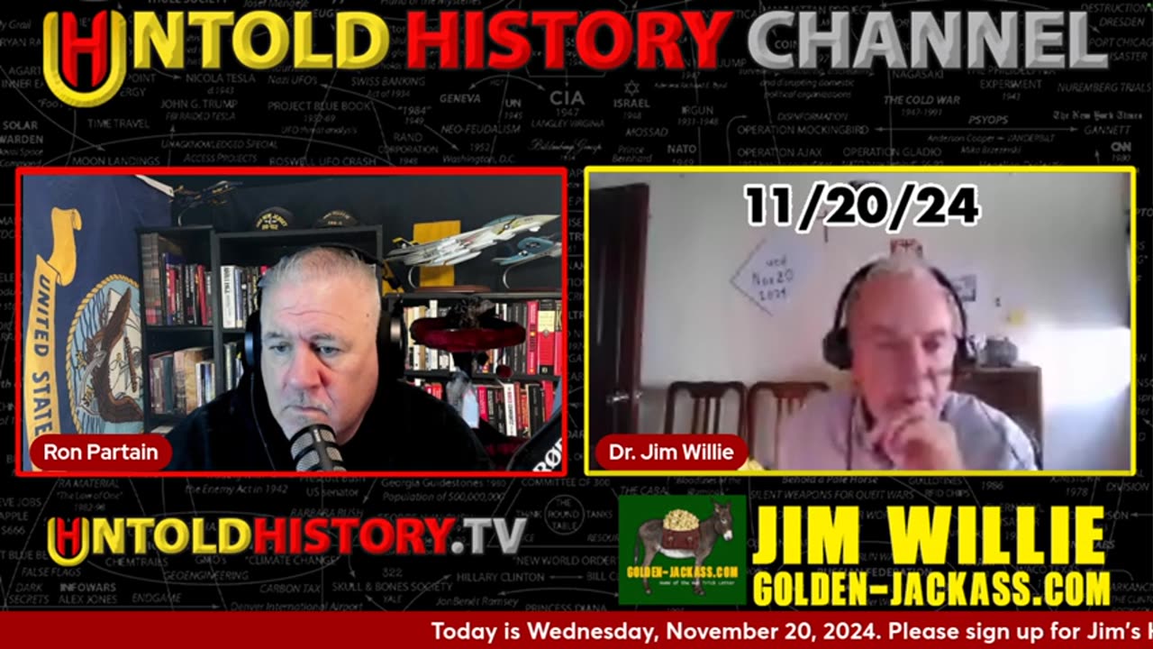 Untold History Channel - A Discussion With Jim Willie | 11/20/24