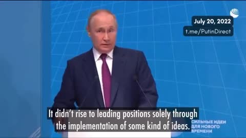 PRESIDENT PUTIN BLASTS THE GLOBALIST LIBERAL ORDER