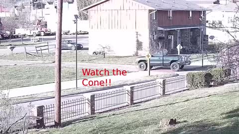 Truck Steals Cone