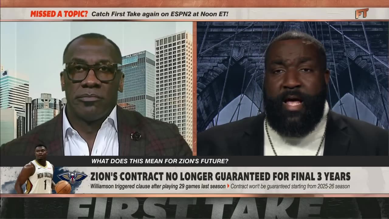 Shannon Sharpe & Kendrick Perkins offer advice to Zion Williamson 👀 First Take