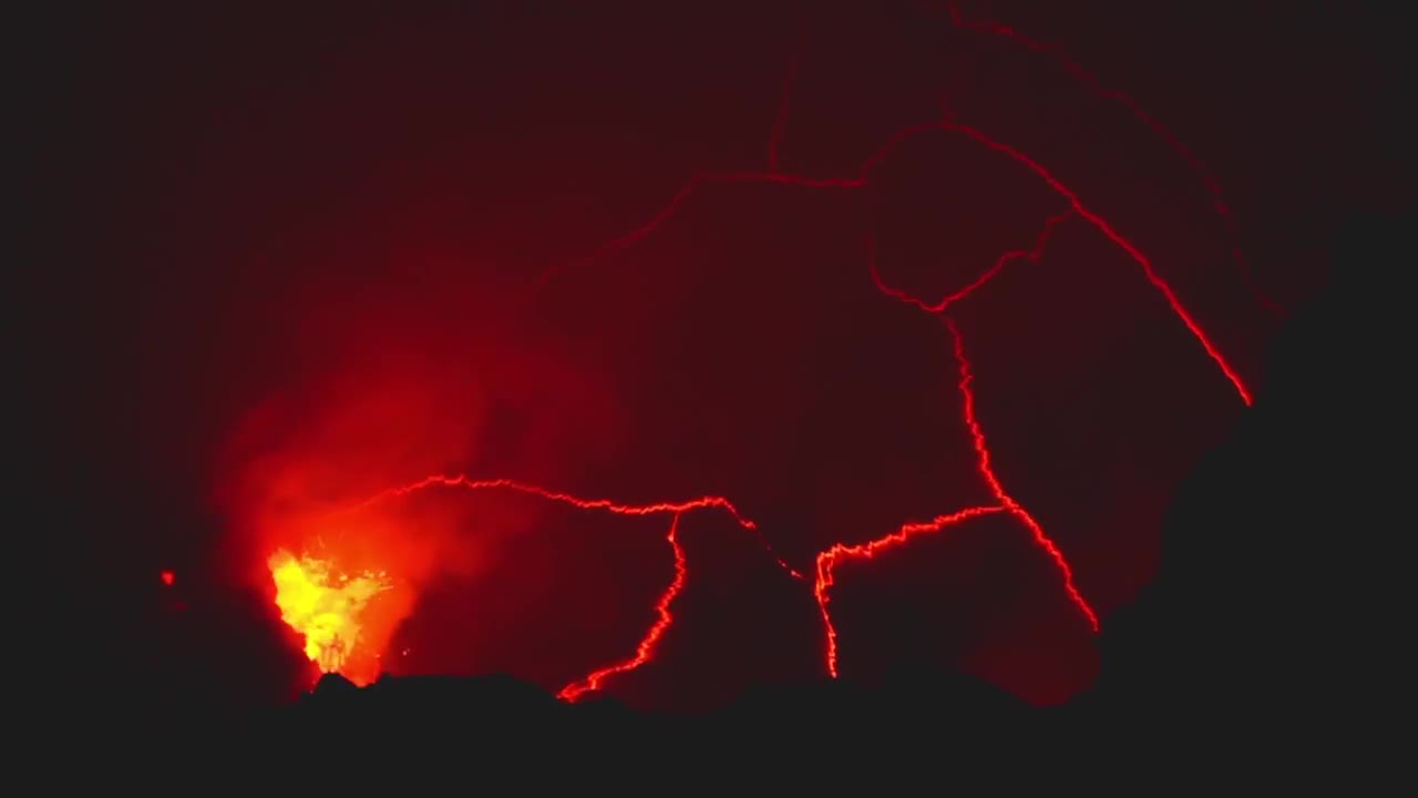 Lava Erupting From the Crater of a Volcano||must watch