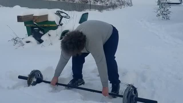 Snow squats