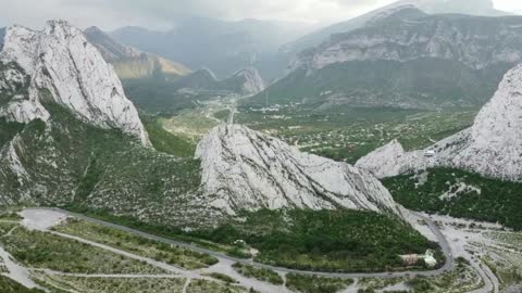 Drone Captures Outstanding Shot From The Mountain cliff