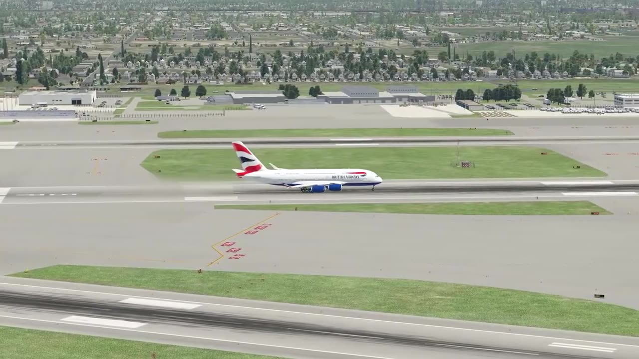 Boeing 747 Almost Collide into A380 On Runway When Takeoff