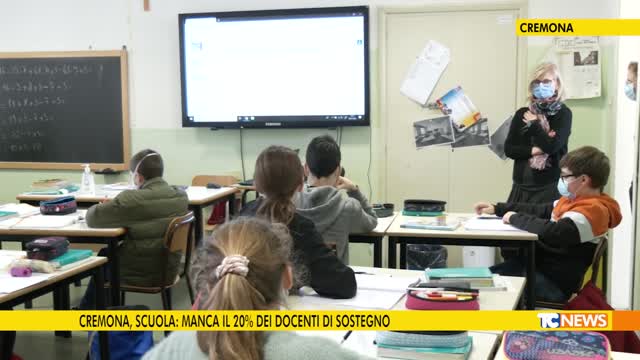 CREMONA, SCUOLA: MANCA IL 20% DEI DOCENTI DI SOSTEGNO