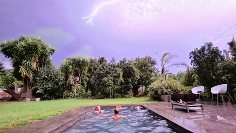 Swimming During Thunderstorm