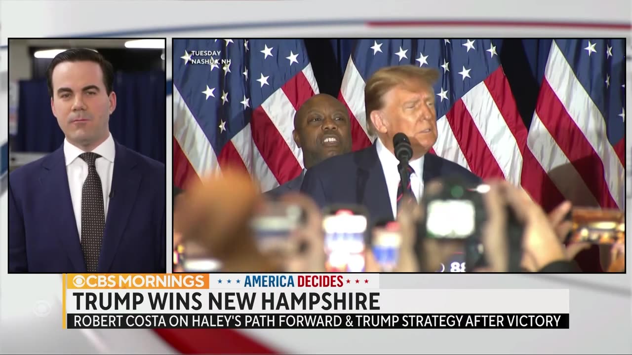 Trump's strategy after New Hampshire GOP primary win, Haley's focus after loss.