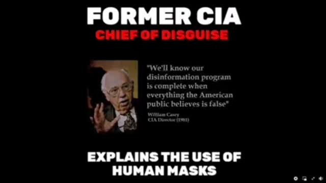 Former CIA Chief of Masks.