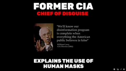 Former CIA Chief of Masks.
