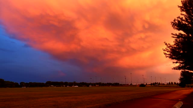 Rainbow and Storm Cloud Time-Lapse on June 29, 2020