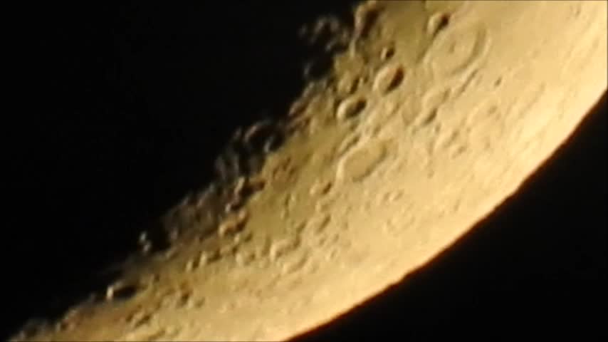 Crescent Moon About To Set Over Grunthal