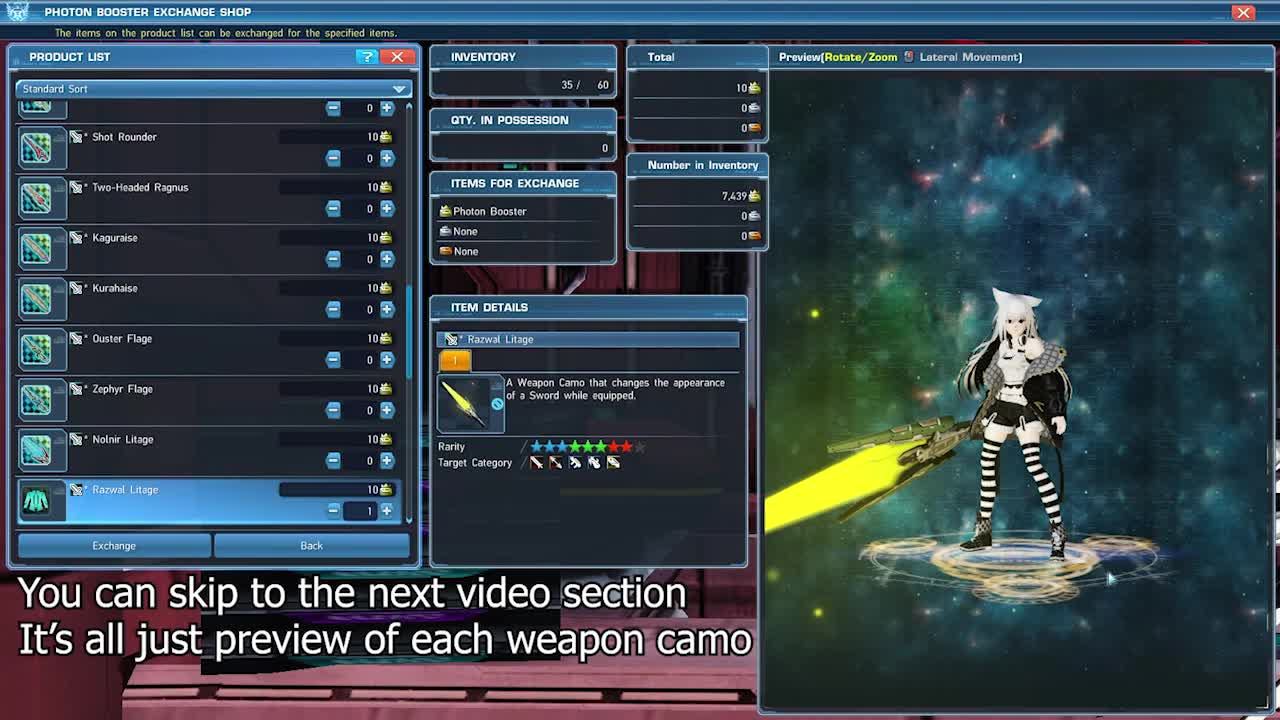 PSO2 NGS How To Get Free Weapon Camo - Oracle Weapon Camo From Base PSO2