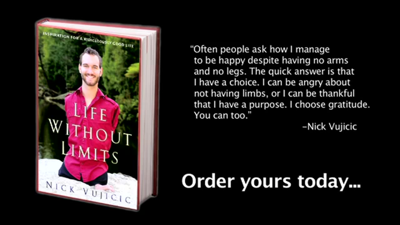 Nick Vujicic Book: Inspiration for a Ridiculously Good Life | NickV Ministries