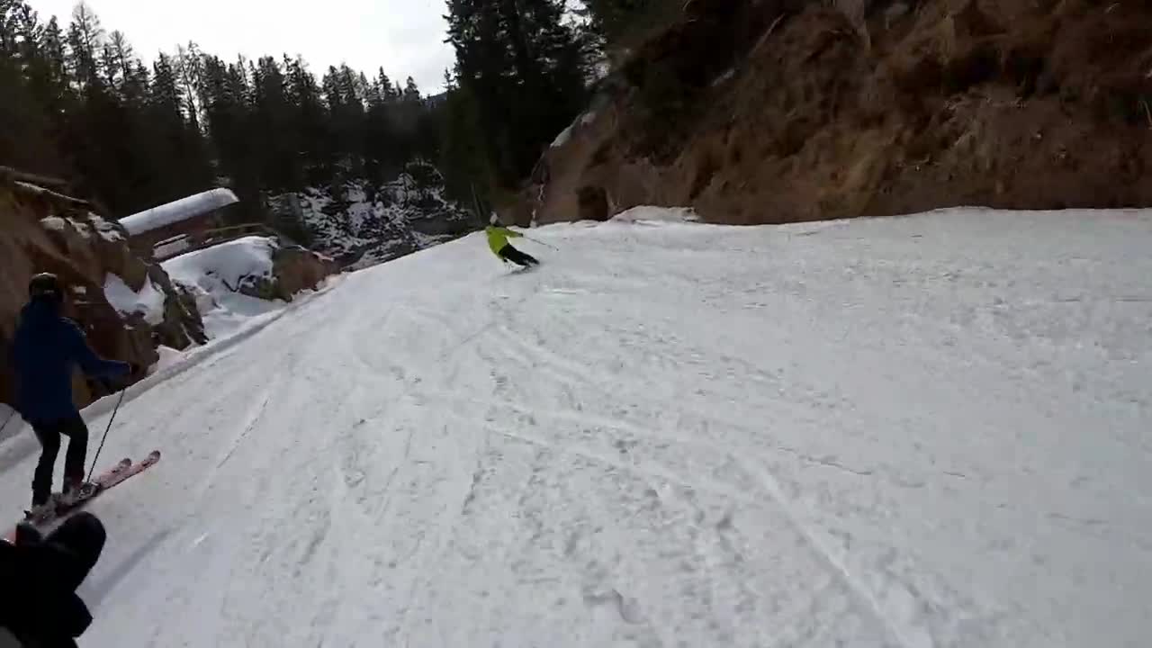 La Longia (Seceda-Ortisei), Val Gardena, Italian Dolomites - 9min of non-stop skiing