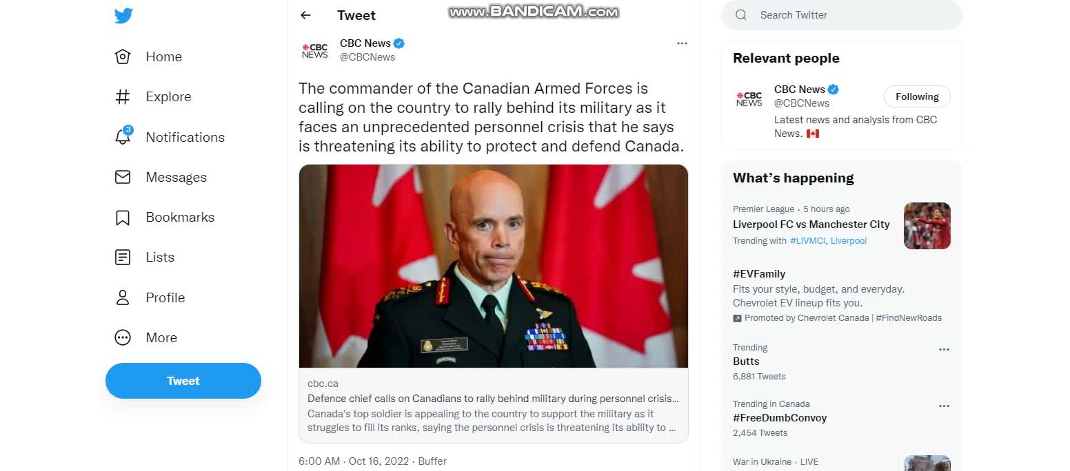 The downfall of the Canadian military