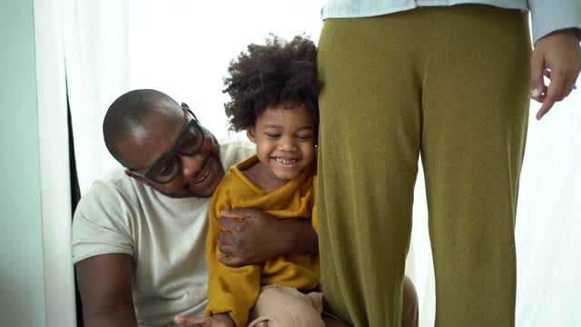 A Father and Son Having Fun