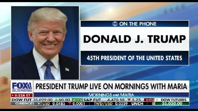 President Trump Interviewed By Maria Bartiromo- February 8, 2022