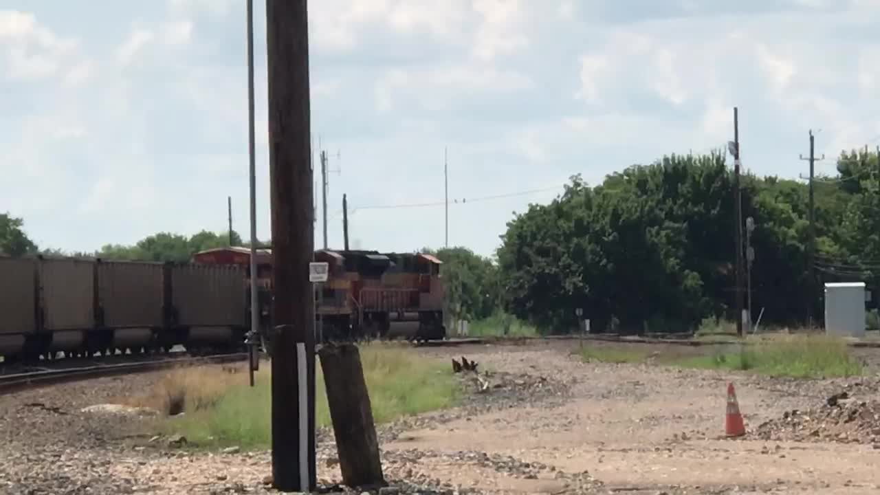 BNSF empty Coal train Rosenberg Texas 8/15/21