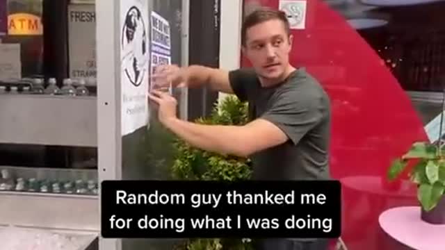 Guy is going around NYC offering to put up signs