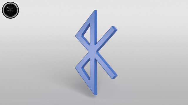 Bluetooth Symbol v1 001 3D Model Showcase