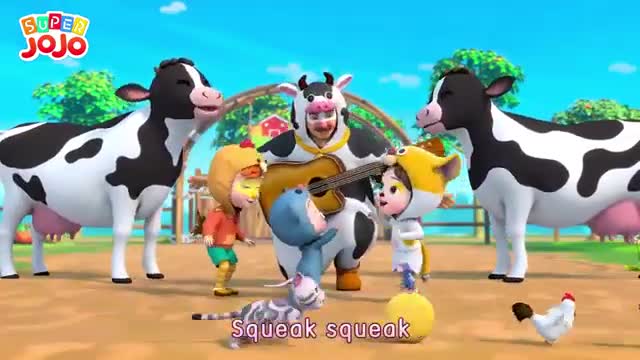 Farm Animals Song | Animal Sounds Song | Super JoJo Nursery Rhymes & Kids Songs