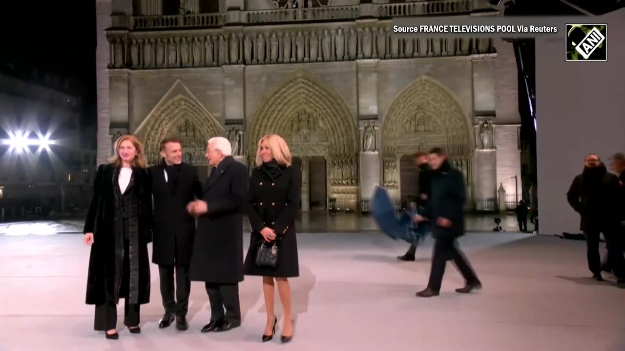 "US PresidentElect Donald Trump arrives reopening NotreDame cathedral PARIS"