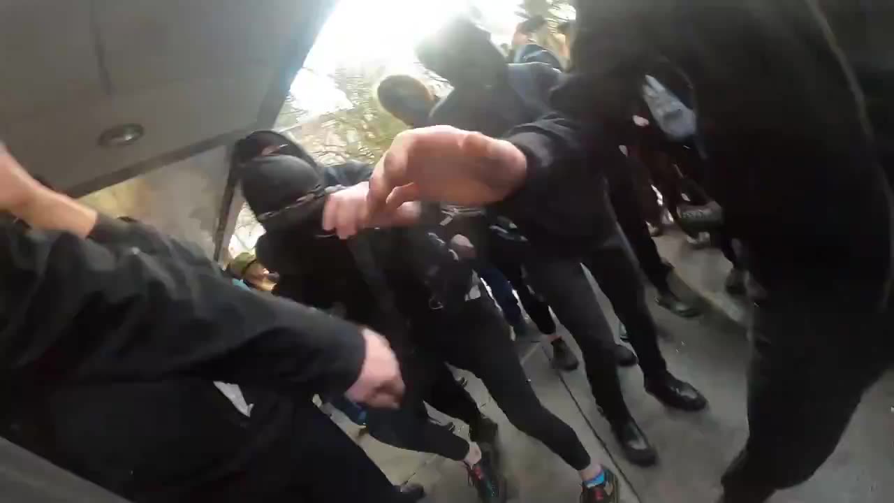 Feb 8 2020 Portland 1.5 reporter brandon brown attacked by antifa 2