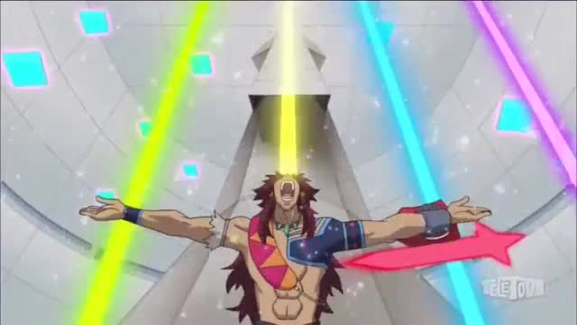 Yuya, Gong, and Jack vs BB and Sanders: A Yu-Gi-Oh Action Duel