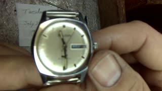 Setting Time, Date, and Day - 1969 Bulova (Clipper Sea King)