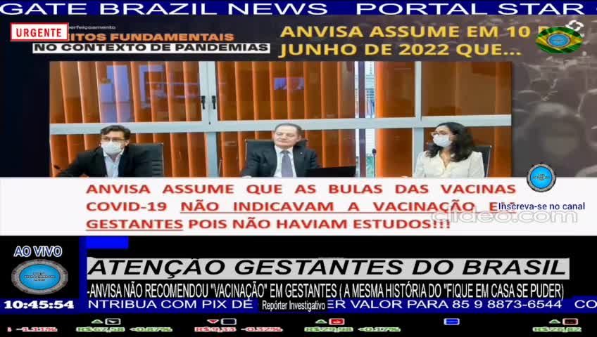 ABSURDO ANVISA NÃO RECOMENDOU "VACINAÇÃO" EM GESTANTES A MESMA HISTÓRIA DO "FIQUE EM CASA SE PUDER.