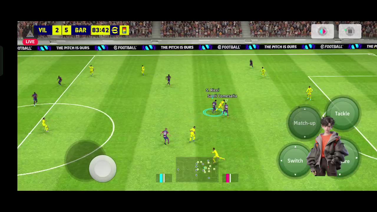 live PES 2024 Football Match: Gameplay" "PES 2024 Live