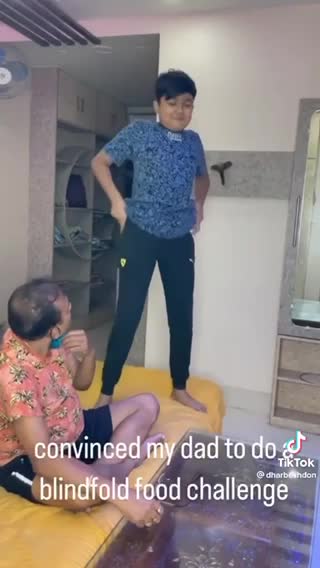 What he put in his papa’s mouth 😆