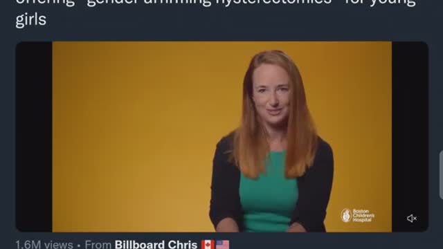 Libs of TikTok suspended for sharing a video of Boston Children's Hospital offering Hysterectomys