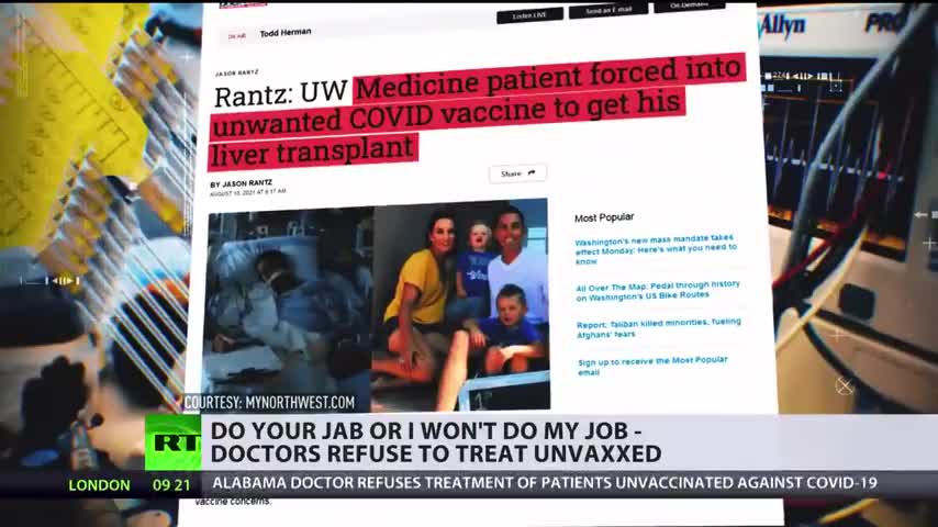 Alabama Doctors In USA Refusing To Treat Unvaxxed Patients (21st August 2021)