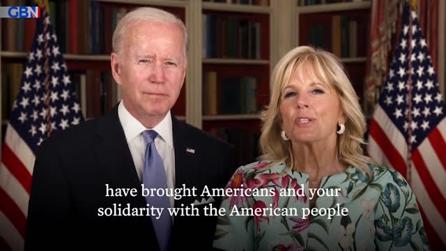 President Joe Biden and First Lady Jill Biden congratulate the The Queen during her Platinum Jubilee