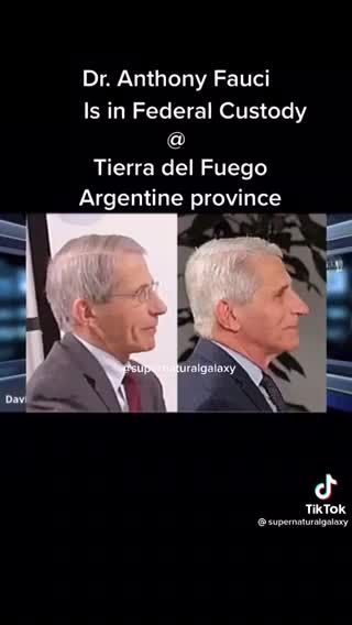 IS FAUCHI ARRESTED - WITH DBL STANDING IN?