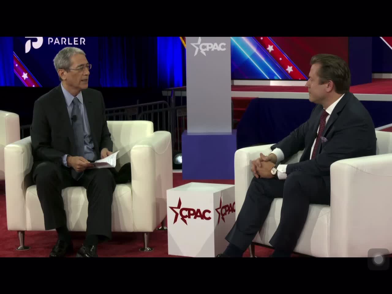 Gordon Chang and Jan Jekielek talking about China at CPAC Texas.