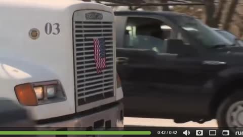 Trucker's Convoy Arrives in DC