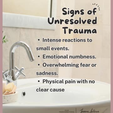 💔 ⁣⁣Unresolved #trauma isn’t just a memory in the past—it’s like an invisible wound #traumahealing