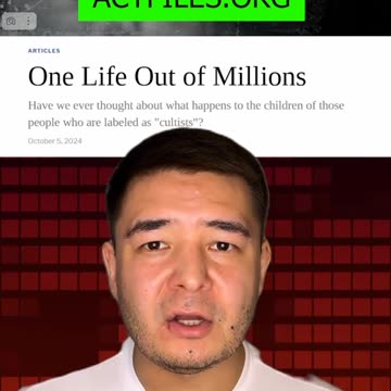 🚨 EXPOSING ANTI-CULT TERRORISM!