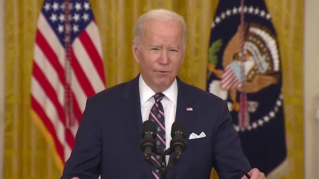 Who in the Lord's name does Putin think gives him the right', says Joe Biden on Russian invasion