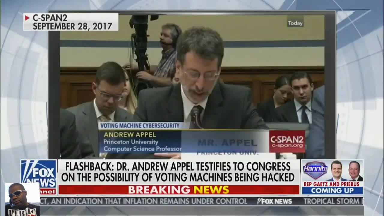 Dr. Andrew testifies to congress on voting machines