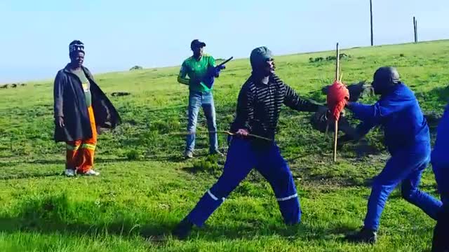 Enjoy stick fighting