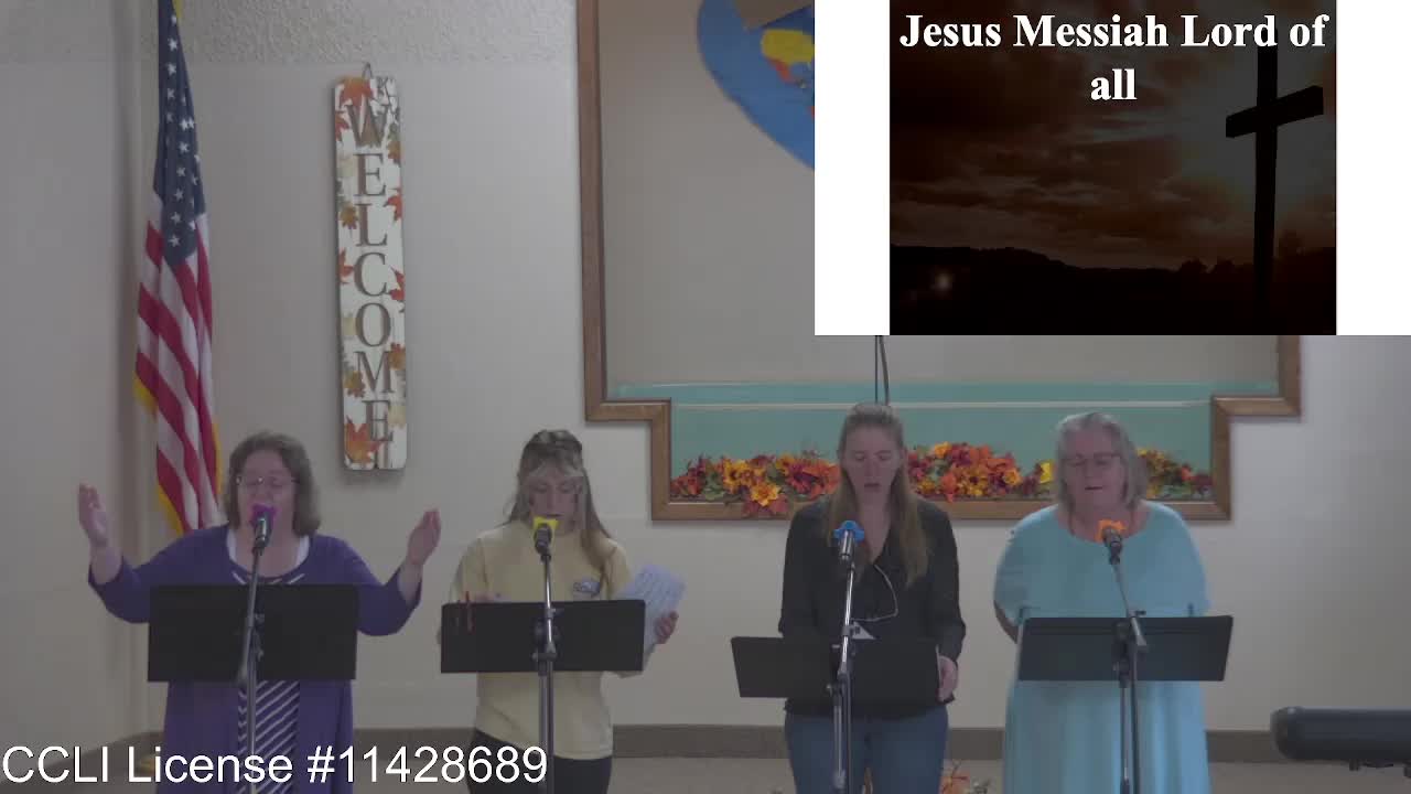 Moose Creek Baptist Church Sing “Jesus Messiah” During Service 9-18-2022