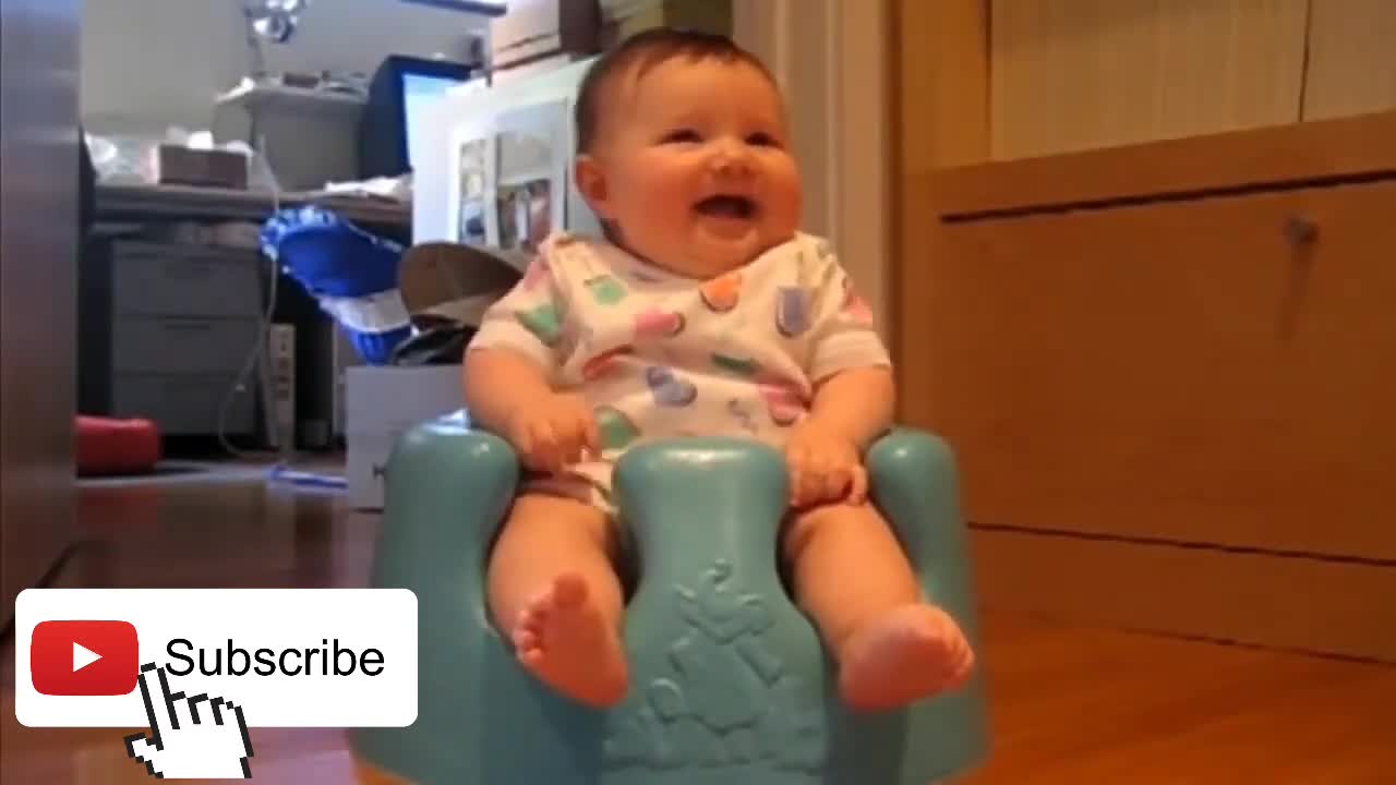 Baby laughing ~ How wonderful a child's smile is, happiness should be that simple !!